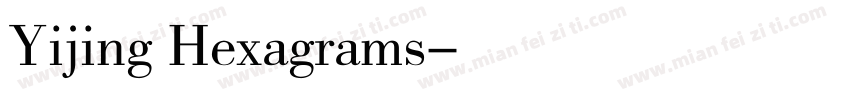 Yijing Hexagrams字体转换